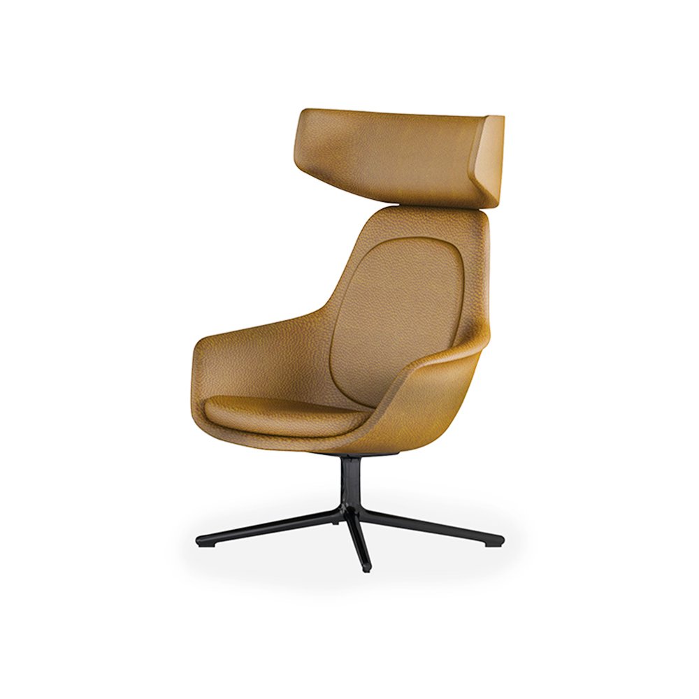 Modern Design Public Area Reception armchairs one seat office lounge sofa chair with leather
