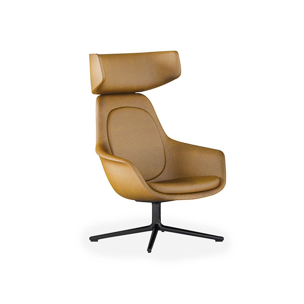 Modern Design Public Area Reception armchairs one seat office lounge sofa chair with leather