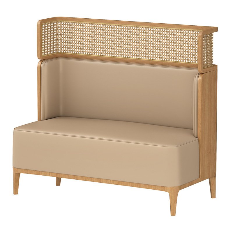 Southeast Asian style restaurant rattan dining table chair Japanese restaurant wall-mounted booth seats sofas tables chairs