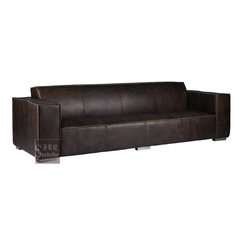 customized oversize black leather sofa executive genuine leather couch hotel lobby bedroom hotel couch luxury leather sofa
