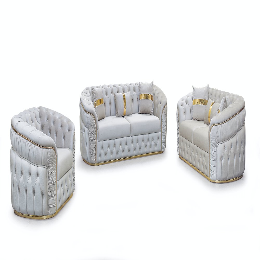 Sofa Set for Living Rooms Apartments Customizable Home Furniture