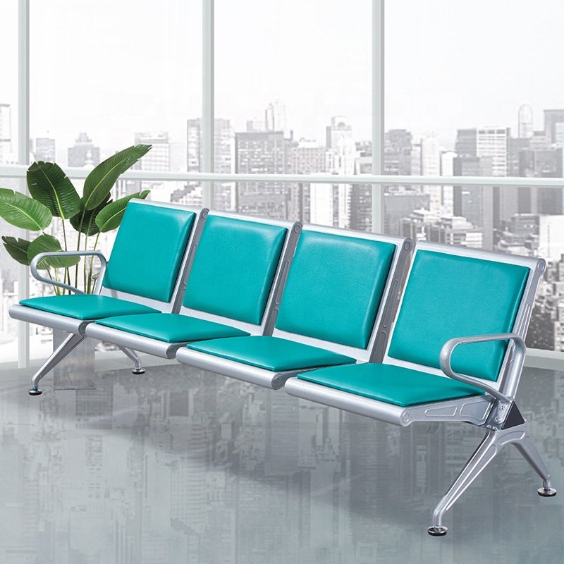 Seat Airport Chair Waiting Room Bench Aluminum Link Lounge 3 Seats Sofa Aluminium in Guangdong Metal Steel Packing Modern Office