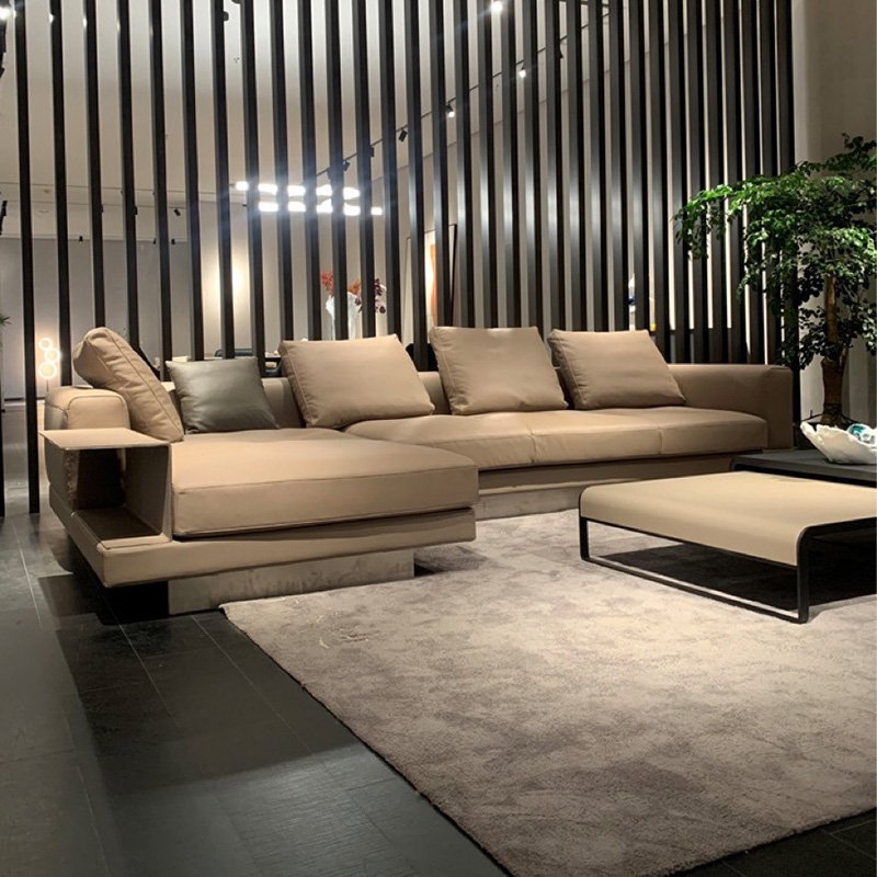 Italian sitting room furniture elegant leather living room sofa home modular sectional sofa set 3 seater couch wohnzimmer sofas