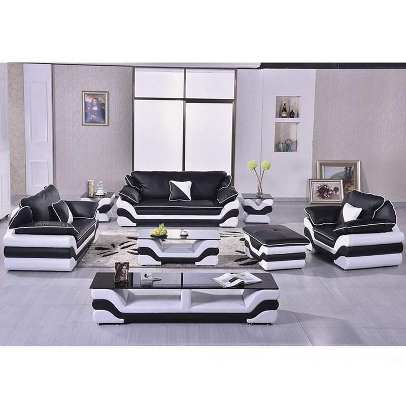 American style white and black living room home furniture modern sofas sectionals chesterfield leather sofa