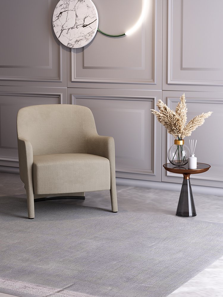 Contemporary Single Chair for Lounge Areas - Nordic Style Sofa Chair for Living Room, Bedroom, and Balcony