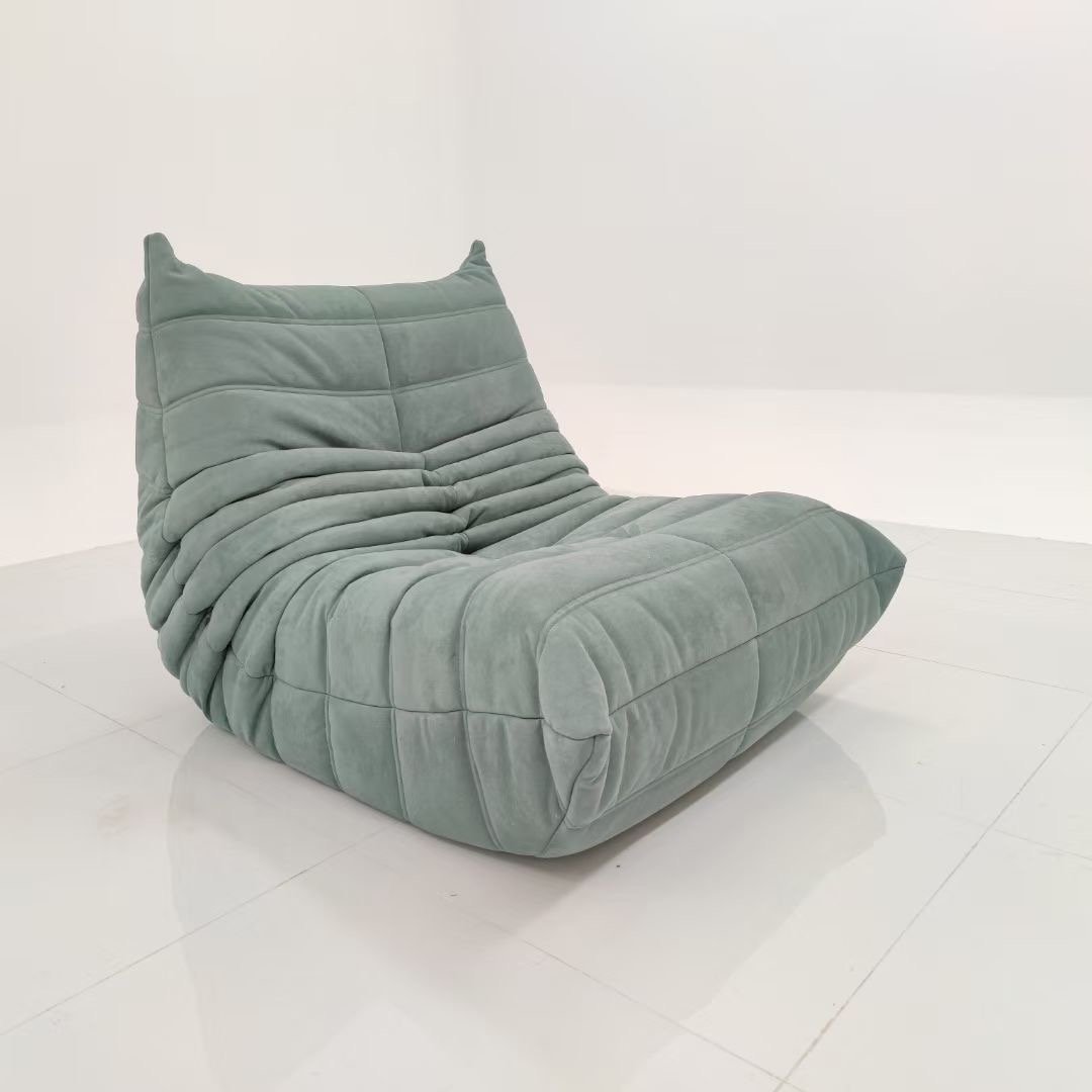 High Density Sponge Tufted Relaxing Design1 2 3 Seat L Shape Leather Velvet Fabric Sofa Chair