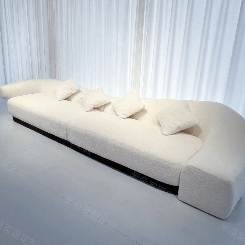 Cream style living room designer minimalist small household casual fabric sofa Home sofa office sofa advanced modular