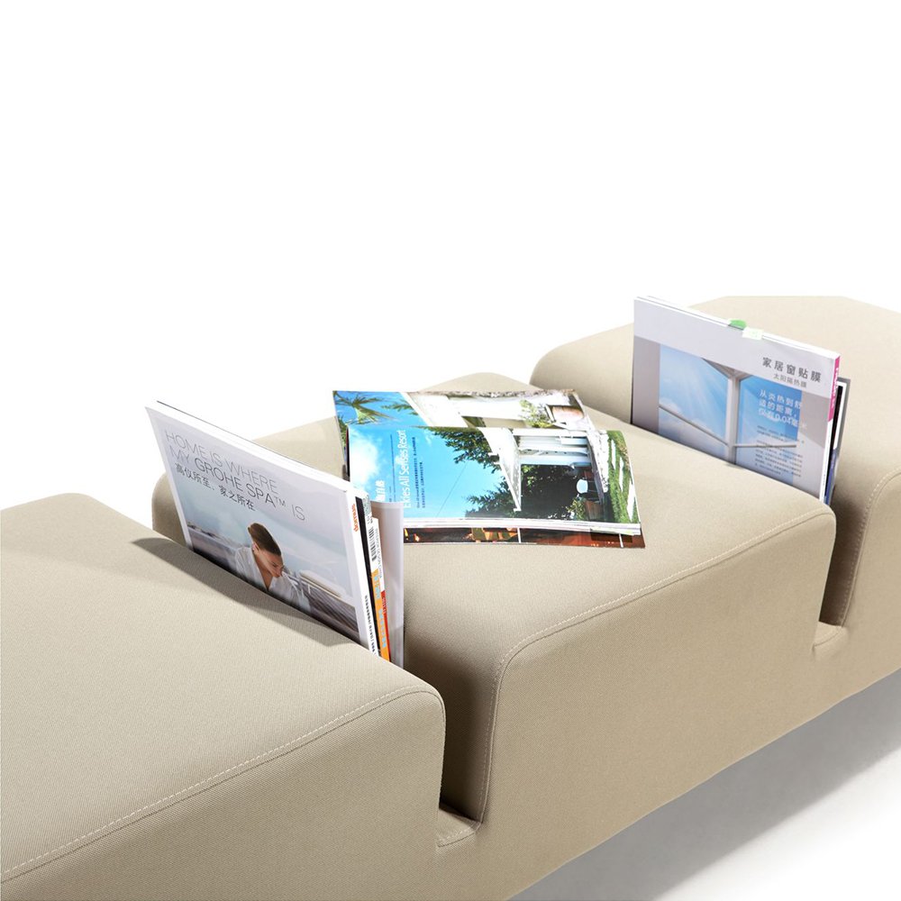Office Furniture Set Modular Straight Line Green Color Office Reception Sofa Fabric Sectional Office Sofa