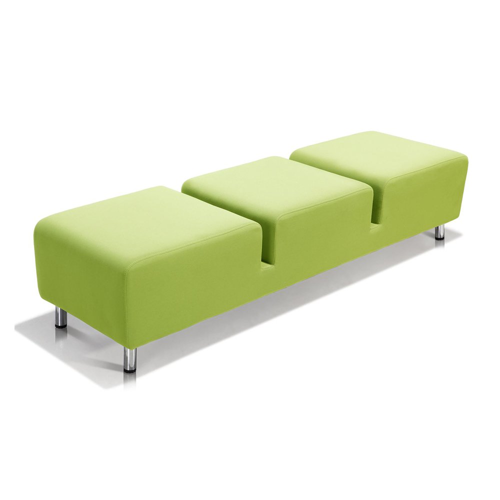Office Furniture Set Modular Straight Line Green Color Office Reception Sofa Fabric Sectional Office Sofa