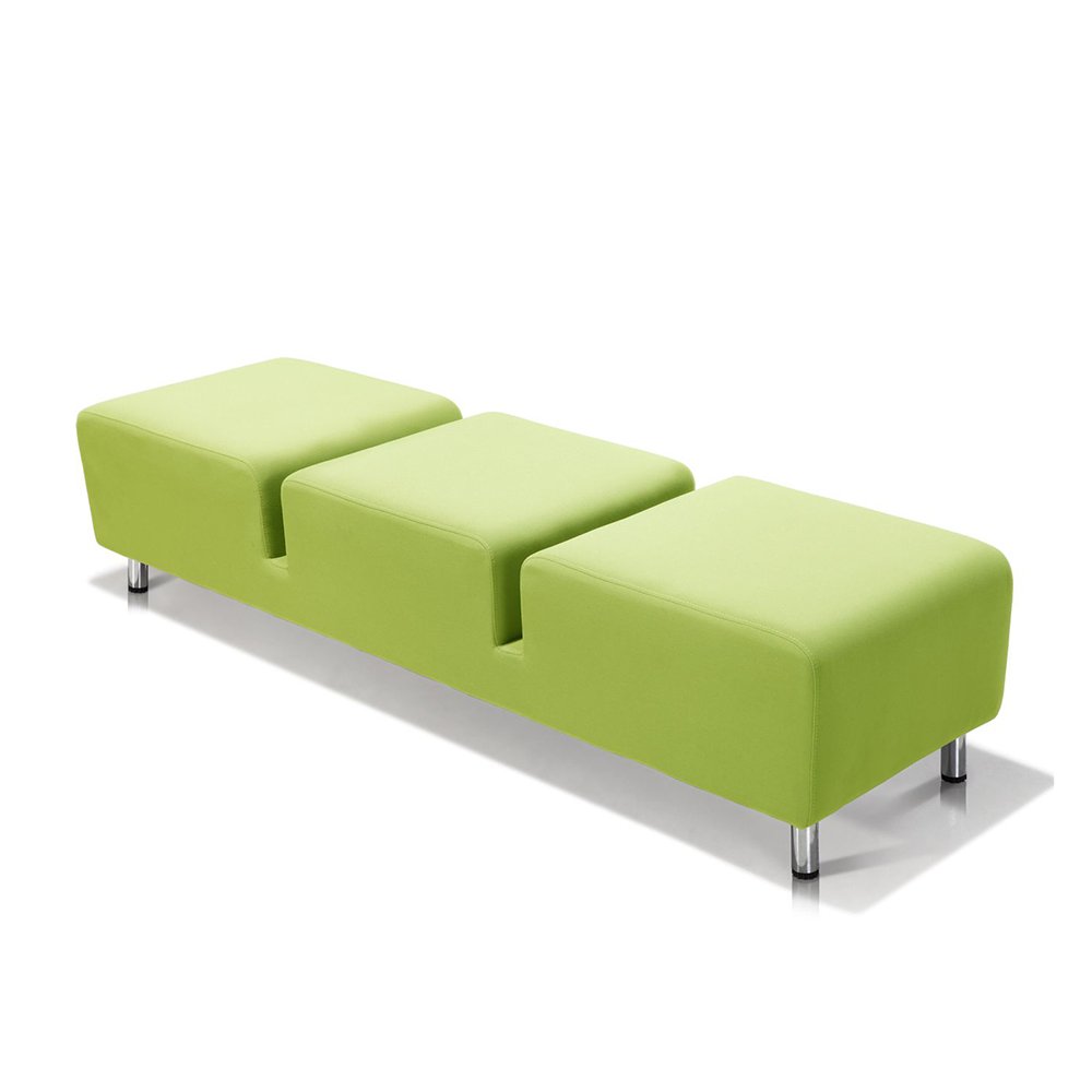 Office Furniture Set Modular Straight Line Green Color Office Reception Sofa Fabric Sectional Office Sofa