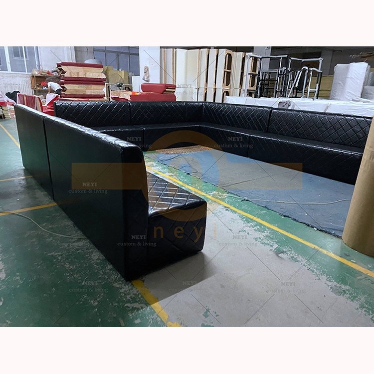 Led Club U L Shape Hotel Night club Event Modular Sofa Bar Cart Counter booths chairs lounge Furniture BT739