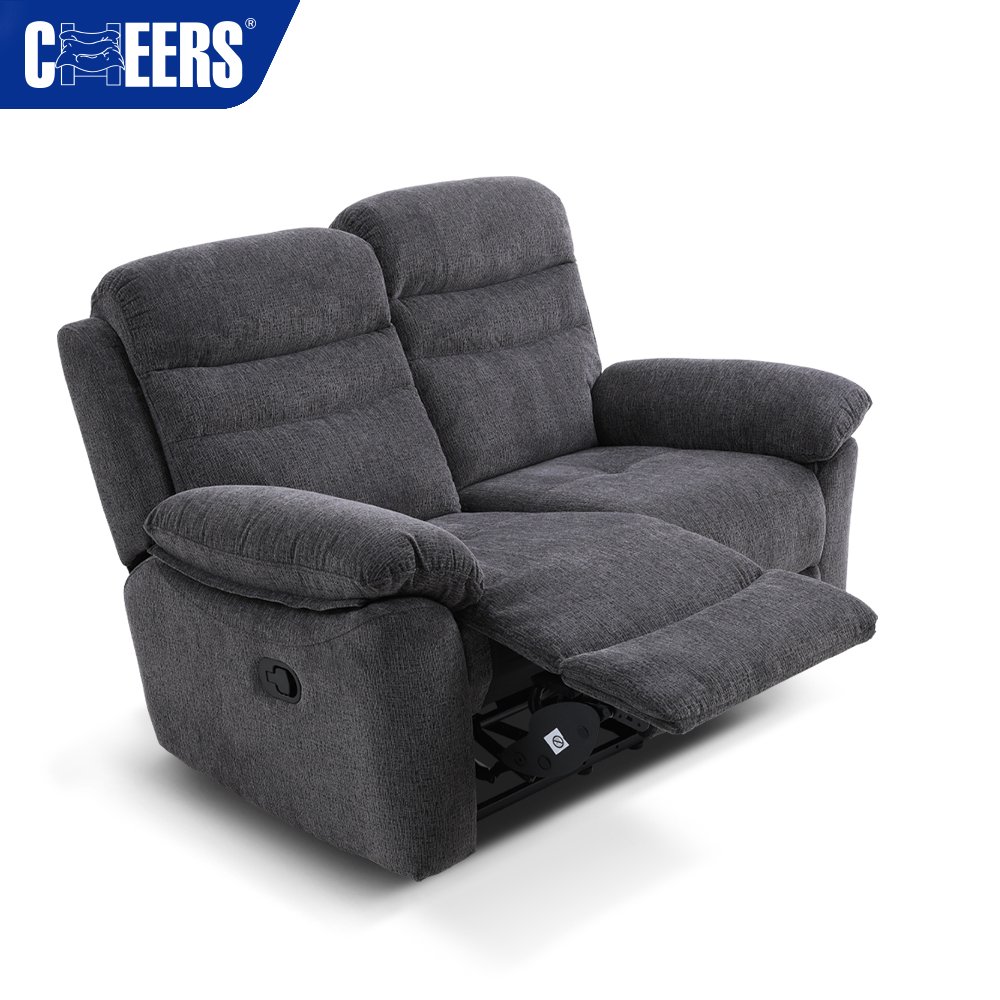 MANWAH CHEERS Comfortable Manual Fabric Recliner Sofa Set Functional Home Furniture 321 Living Room Sectional Sofa