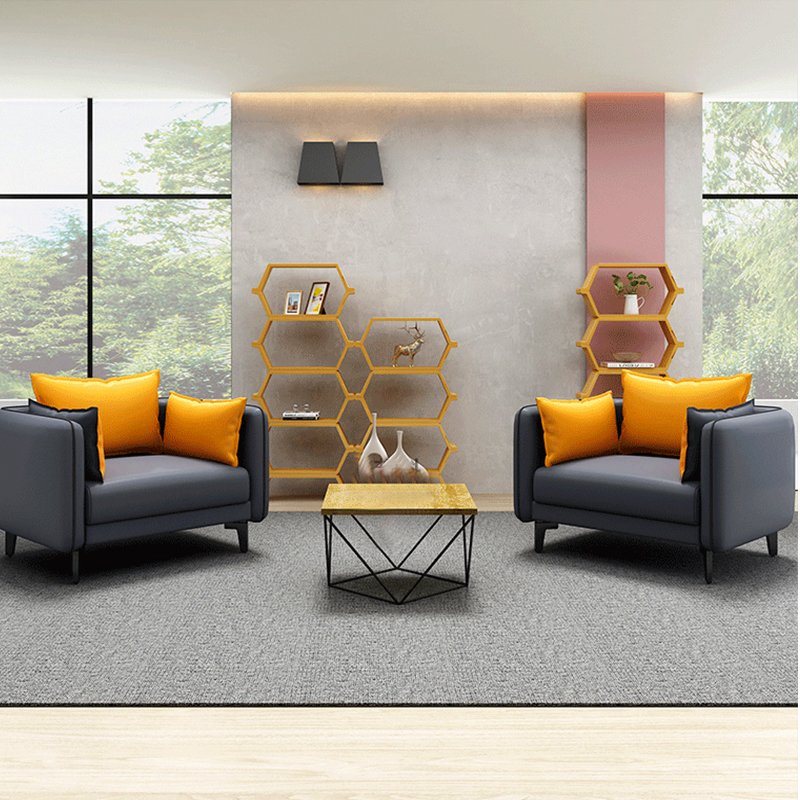 High Quality Leather Office Room Sofa Set New Modern Design Waiting Room Furniture Sofa Customized