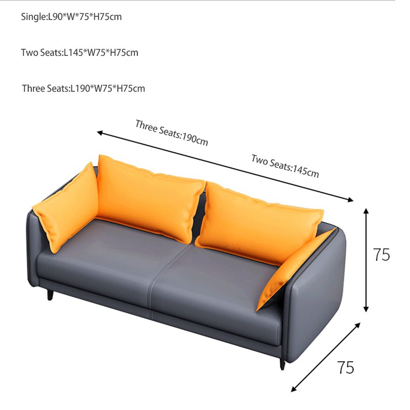 High Quality Leather Office Room Sofa Set New Modern Design Waiting Room Furniture Sofa Customized