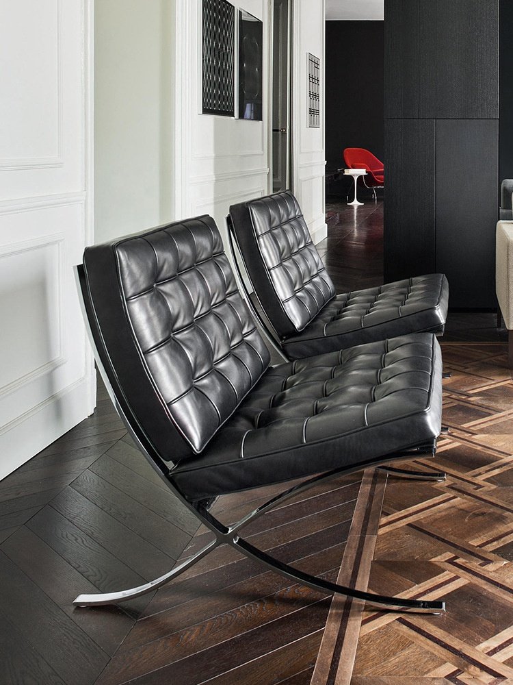 Barcelona Sofa Chair Nordic Single Sofa Italian Designer Chair Personality Retro Lounge Chair