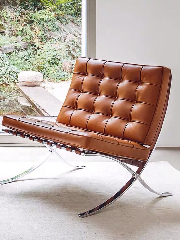 Barcelona Sofa Chair Nordic Single Sofa Italian Designer Chair Personality Retro Lounge Chair