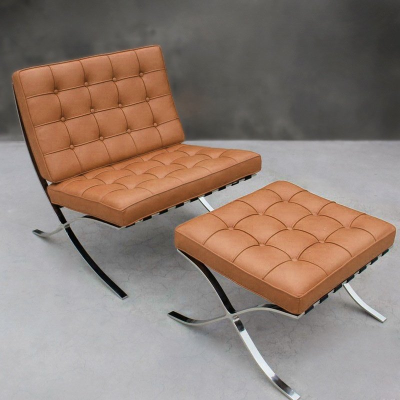 Barcelona Sofa Chair Nordic Single Sofa Italian Designer Chair Personality Retro Lounge Chair