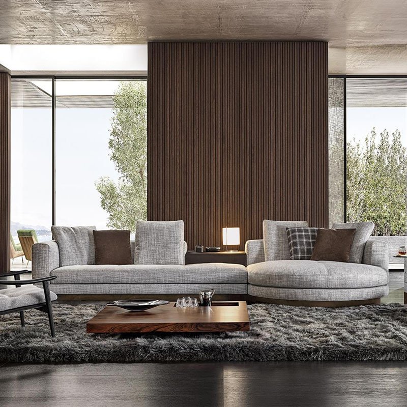 Modern Connery Sofa Feather Villa Hotel Combination Sofas