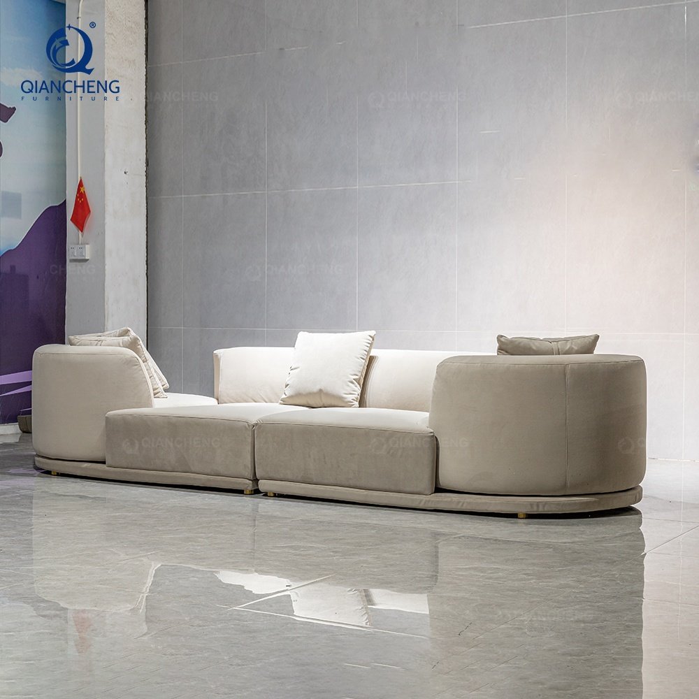 QIANCHENG long size multifunctional comfortable soft sofas chair rotating lounge couch for home luxury recliners