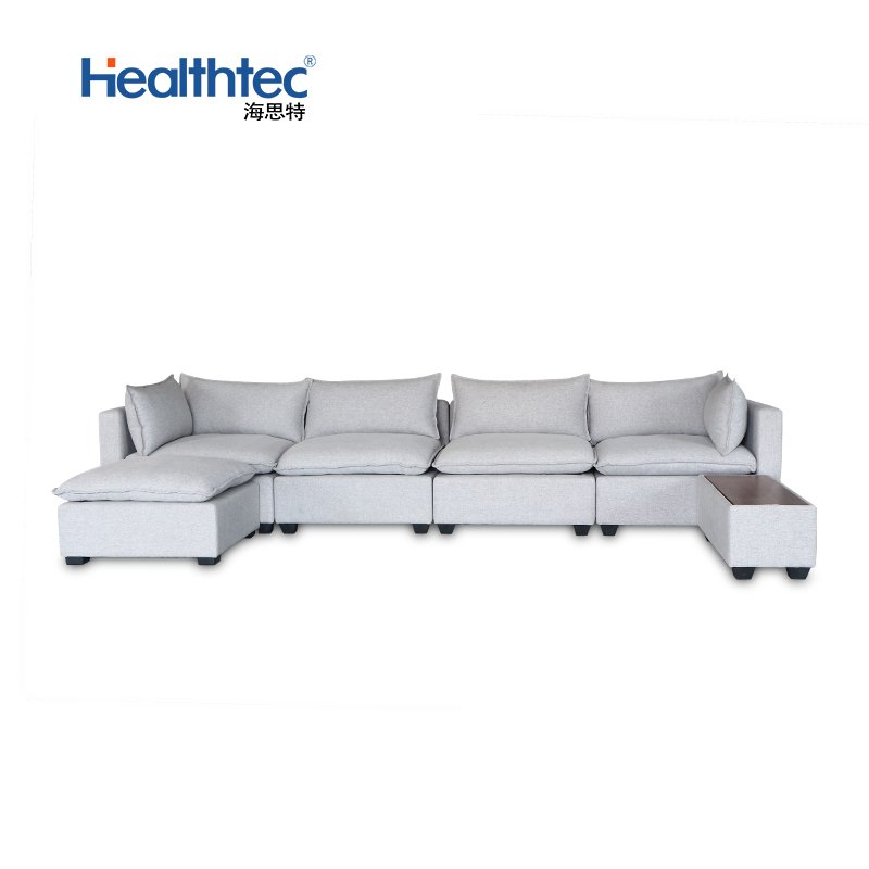 Grey Sofa Set Home Furniture Modern Chaise sofa Living Room Sectional Fabric Sofa