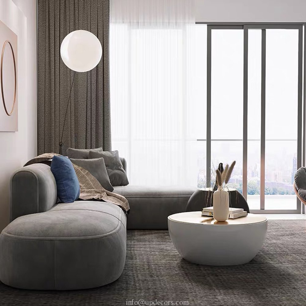 Latest Italian Design Furniture Fabric Sofa 2 Seats 3 Seats L Shaped Corner Sofa Furniture Living Room