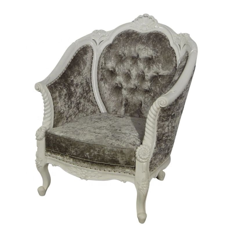 French Style Sofa Antique Wooden Chair Italian Arm Chair for Living Room Furniture Vintage European Style Home Furniture