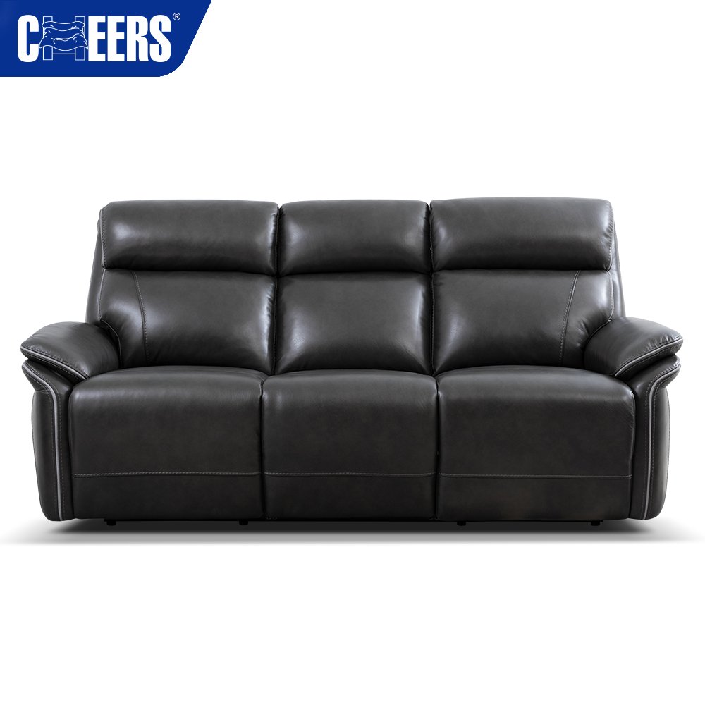 MANWAH CHEERS New Design Leather Sofa Set 3 2 1 Seat Luxury Leather Recliner Sofa Set Living Room Furniture