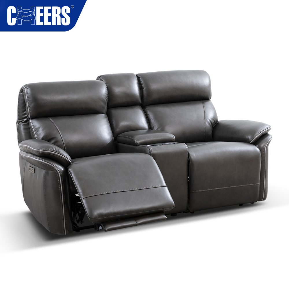 MANWAH CHEERS New Design Leather Sofa Set 3 2 1 Seat Luxury Leather Recliner Sofa Set Living Room Furniture