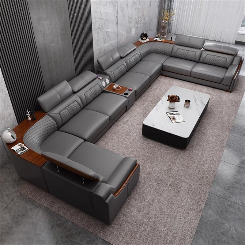 Hot Selling Black Sofa Sofa Modular Deluxe Sofas For Home Furniture Living Room Modern