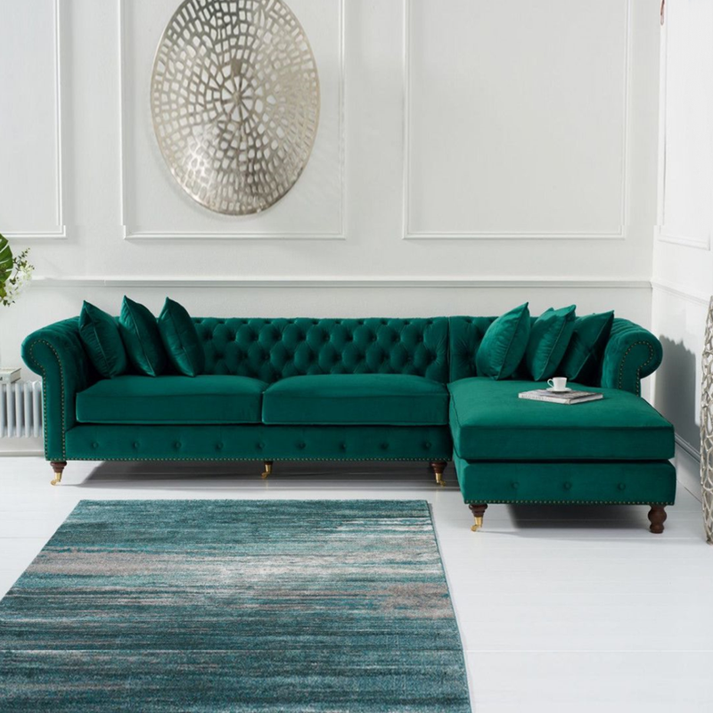 Classic English Mario bellini velvet sofa and bed living room furniture