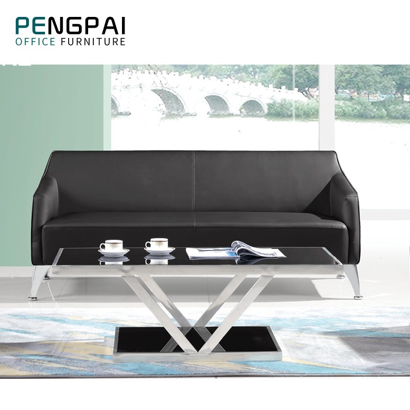 PENGPAI curved 5 seater Office sofa set with armrest 2 seater modern design quality Office furniture