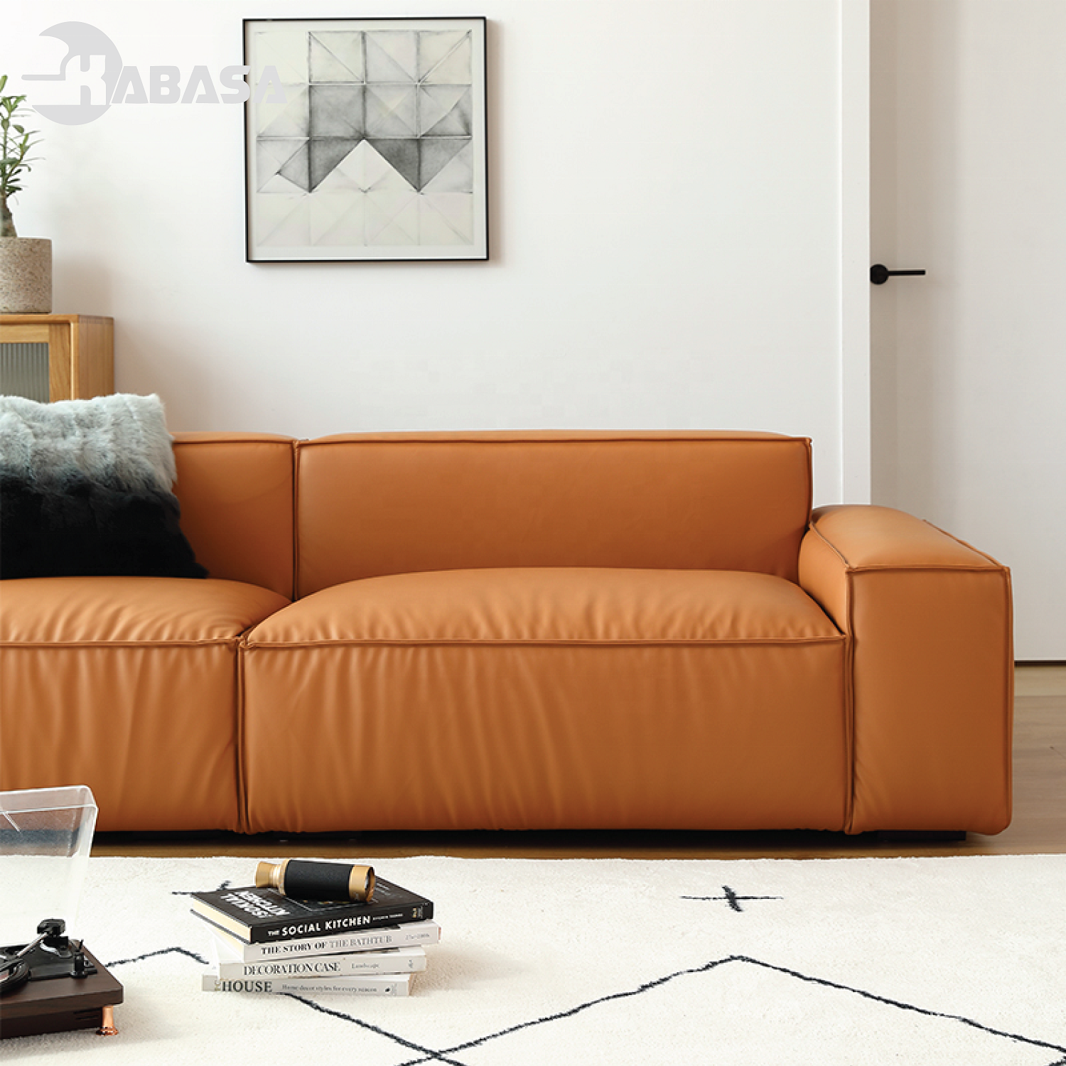 Best Seller modern leather sofa corner simple living room Italian luxury leather blue sofa l shaped sectional couch