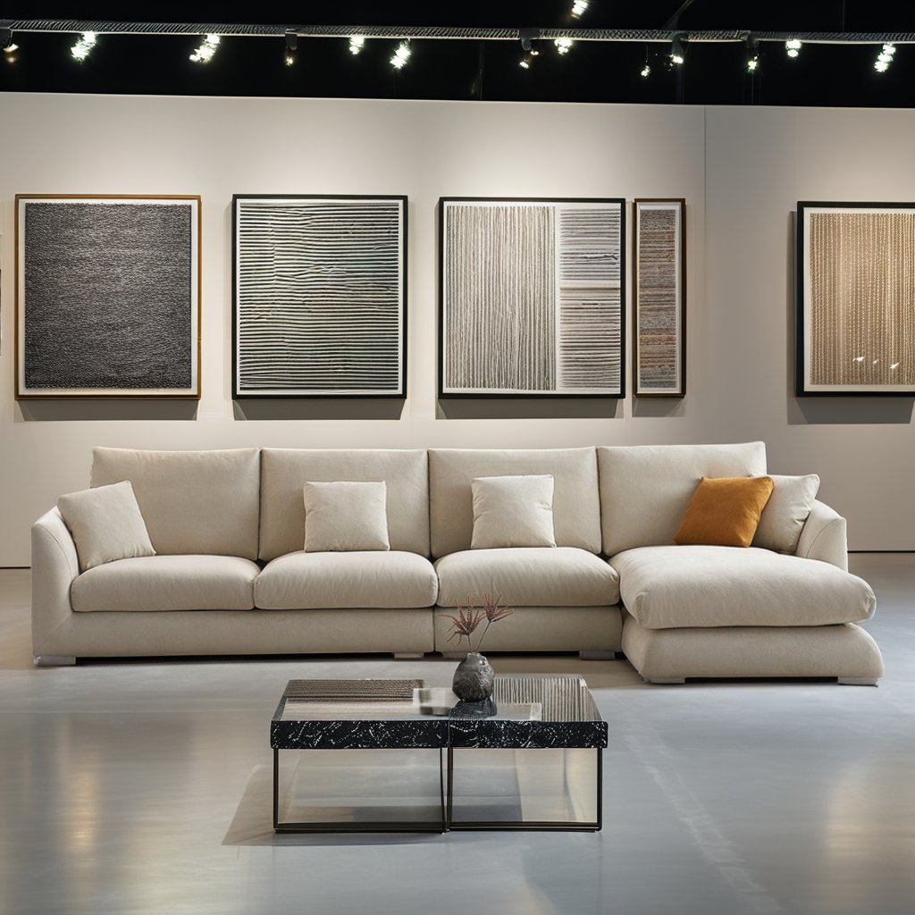Modern Luxury Living Room Feather Down Sofa L shape With Chaise Sectional linen Couch Modular Sofa Couch Set