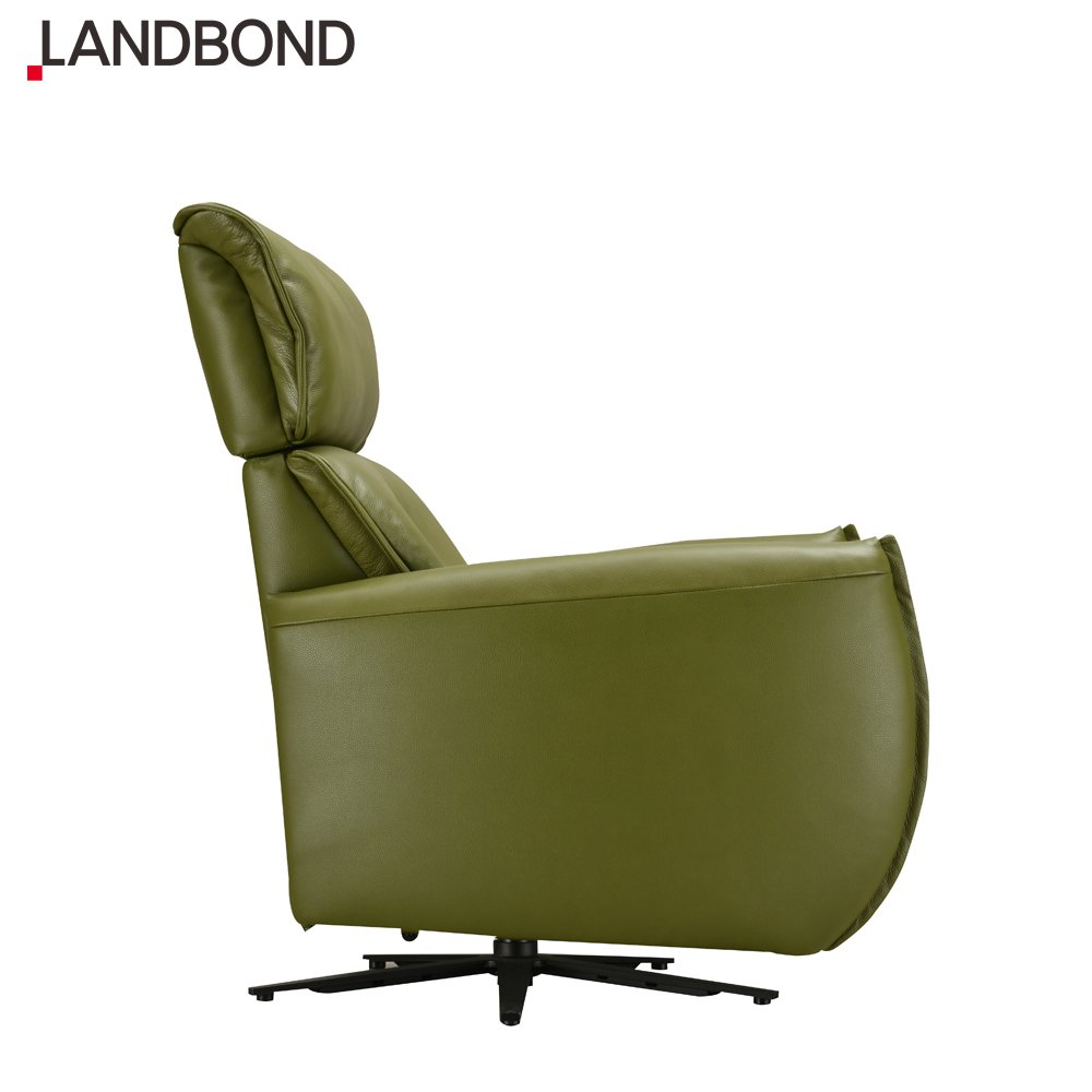 Classic Home Furniture Living Room Manual Chair Single Modern Recliner Luxury Leather Sofa set for hotel and villa