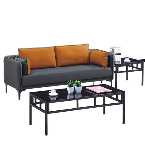 Modern leather Office Sofa Set Convertible for Home Office Hospital Apartment Gym Mall office sofas
