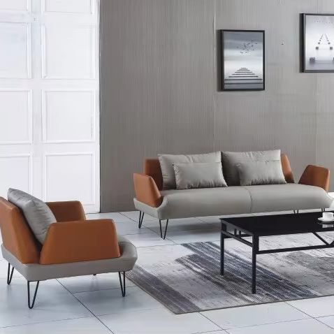 Modern leather Office Sofa Set Convertible for Home Office Hospital Apartment Gym Mall office sofas