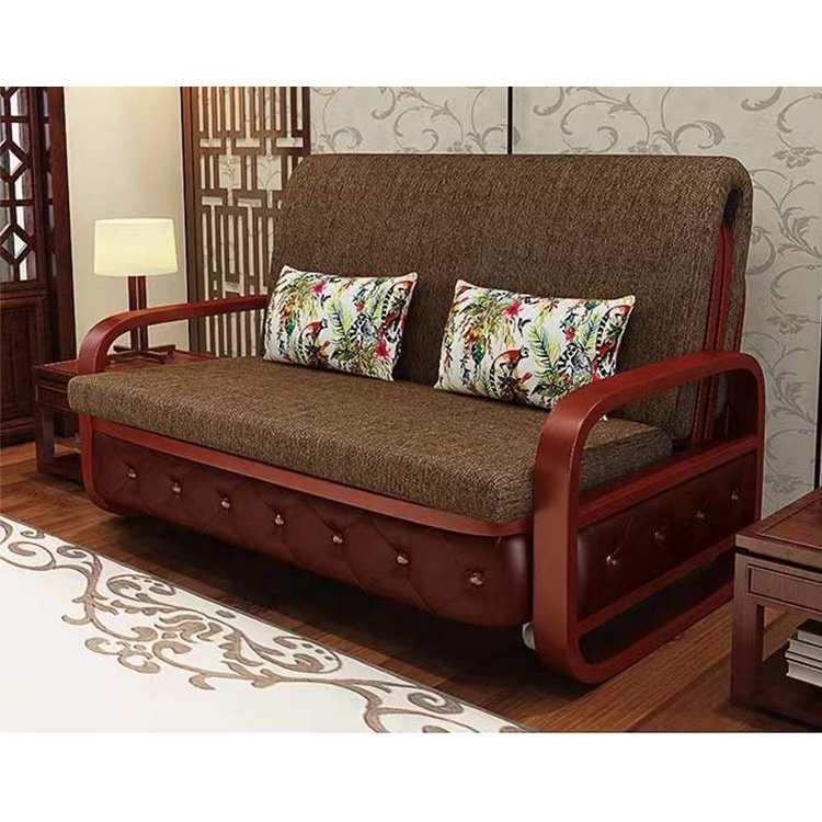 Living room furniture save space couch divan modern 3 seat folding multi-function sofa bed furniture with storage