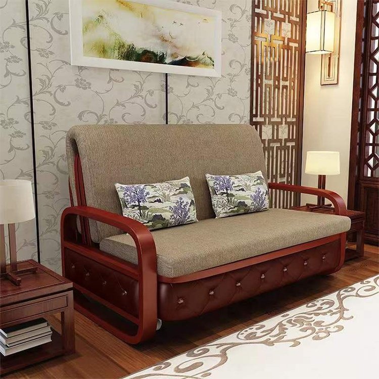 Living room furniture save space couch divan modern 3 seat folding multi-function sofa bed furniture with storage