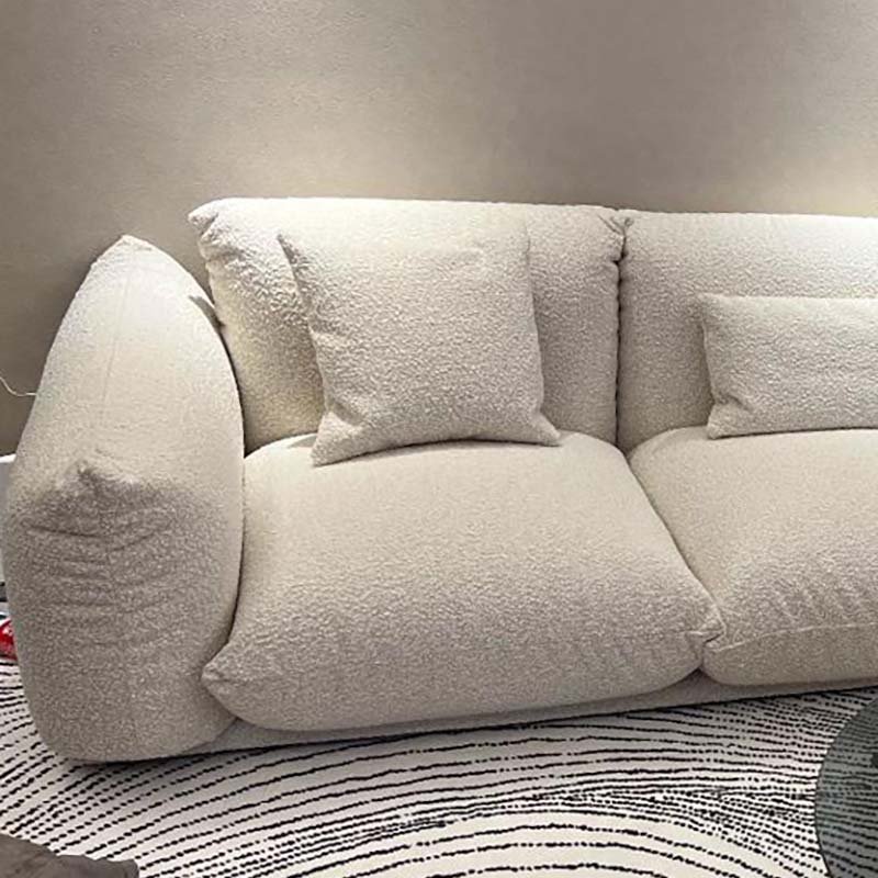 Simple Style Living Room Furniture Set Apartment Home Fabric Couch European Comfortable Soft Small Leathaire Sofa