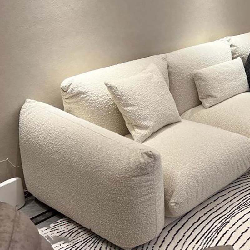 Simple Style Living Room Furniture Set Apartment Home Fabric Couch European Comfortable Soft Small Leathaire Sofa