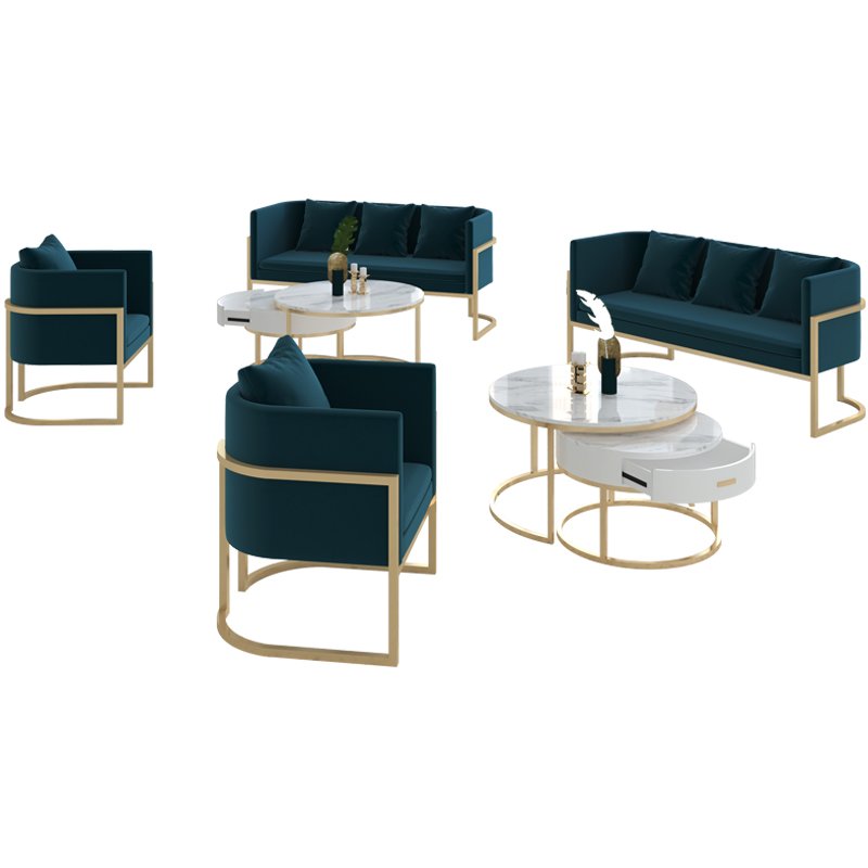 Modern Reception Waiting Chair Living Room Sofa Bench Salon Furniture Pink Waiting Sofa With 3 Seats