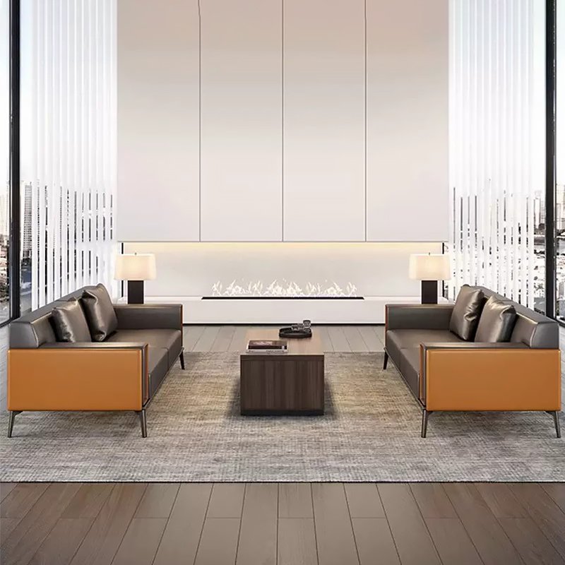 modern office sofa leather office desk furniture sofa set for office