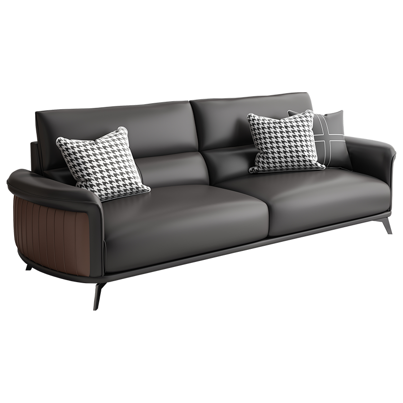 Business Reception Office Sofa Boss Office Sofa Modular Sectional Modern Leather Sofas Coffee Table Set