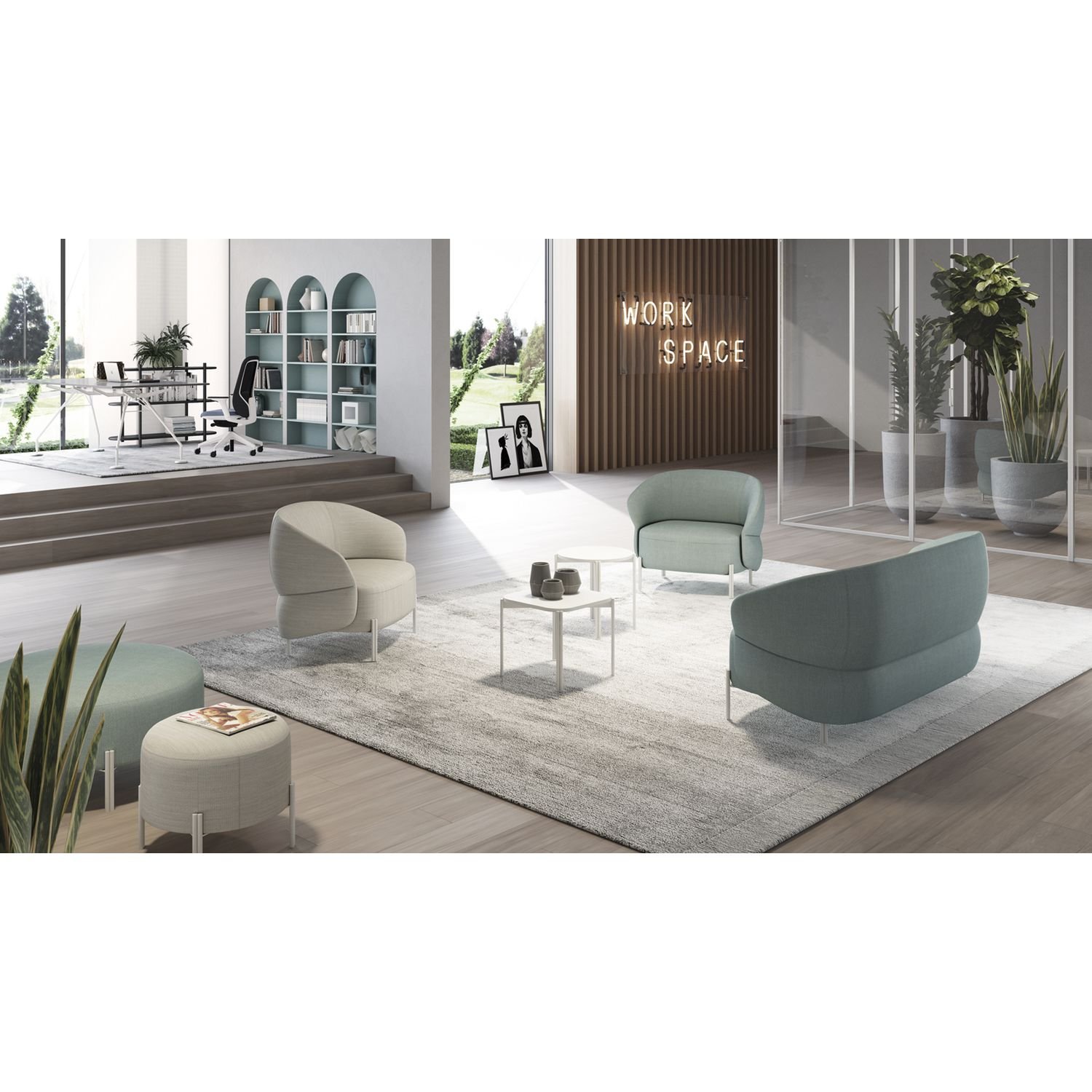 Quality Jupe Corporate Sofa Collection - Flexible 2-Seater and 3-Seater Sofas with Modern European Design