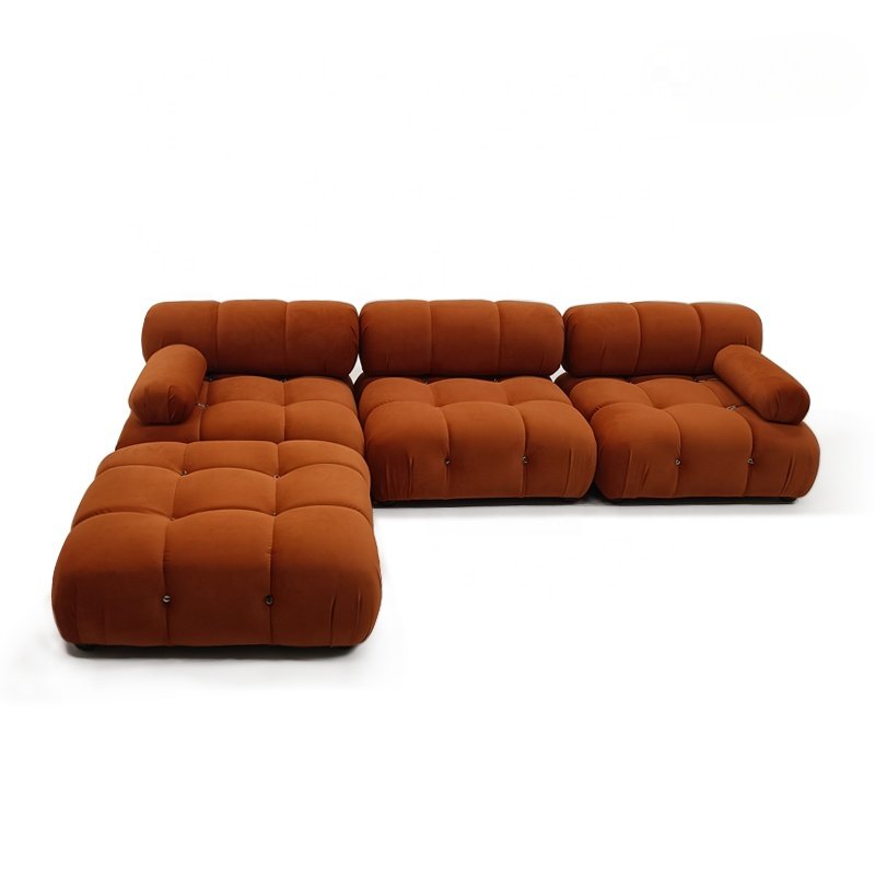Kabasa Italy corner modular sectional lounge Sofa china foshan furniture Scandinavian unique U Shape couch