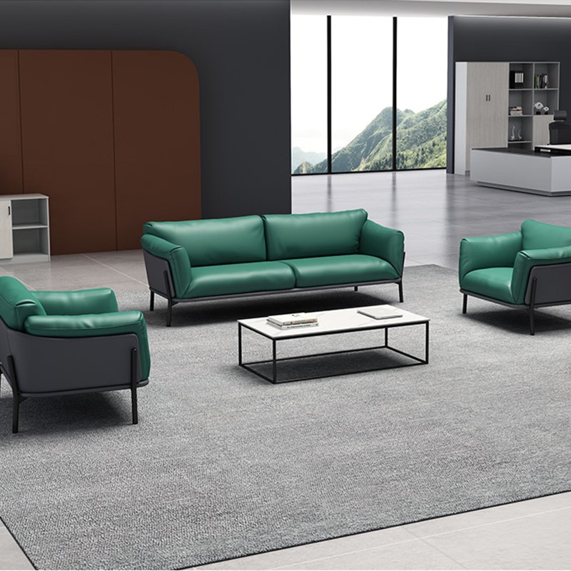 Sofa Set Furniture Style Milan Contemporary Italy Commerical Waiting Room Office for Office Leather Sofa Set 5 Seater Modern