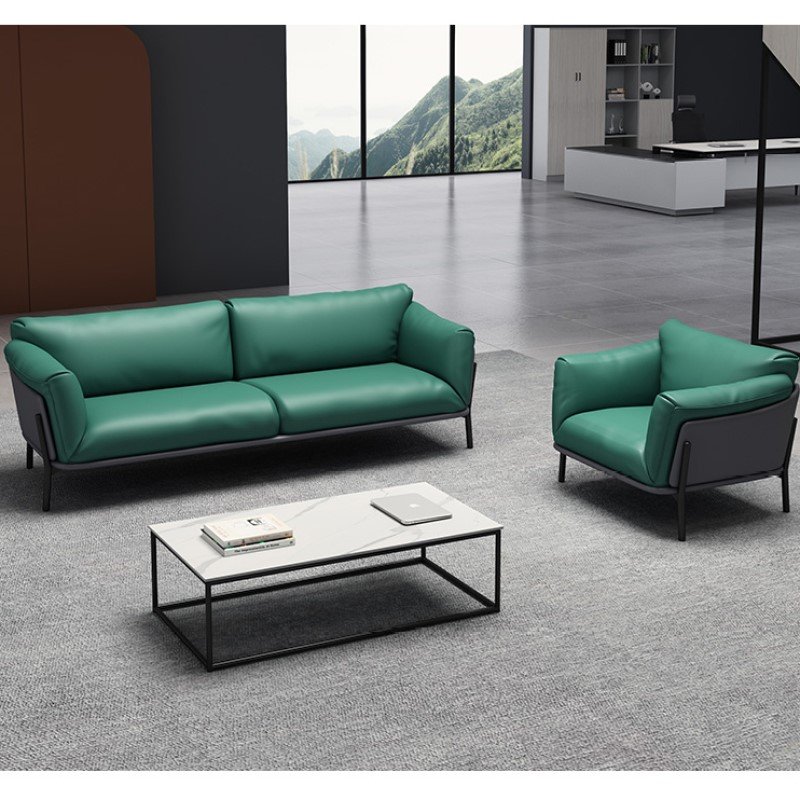Sofa Set Furniture Style Milan Contemporary Italy Commerical Waiting Room Office for Office Leather Sofa Set 5 Seater Modern