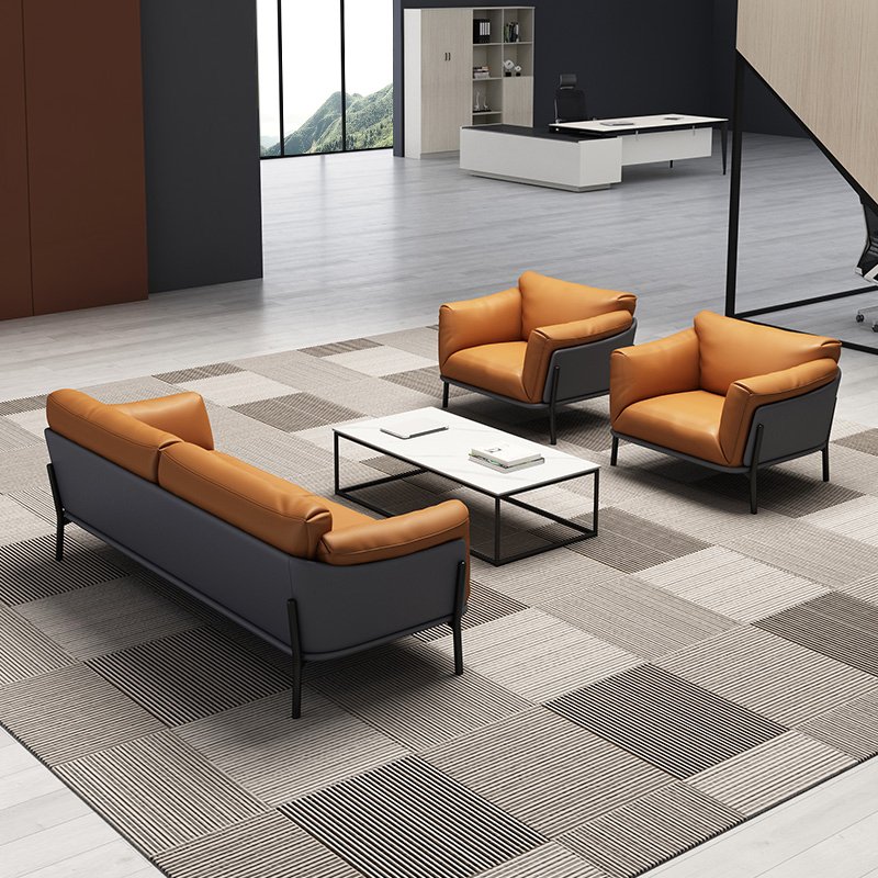 Sofa Set Furniture Style Milan Contemporary Italy Commerical Waiting Room Office for Office Leather Sofa Set 5 Seater Modern