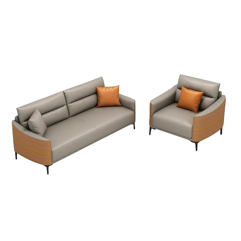 Hot Selling Latest Design Leather Office Sofa Sets Chinese Style Modern Rectangle Sectional Sofa office sofa set furniture
