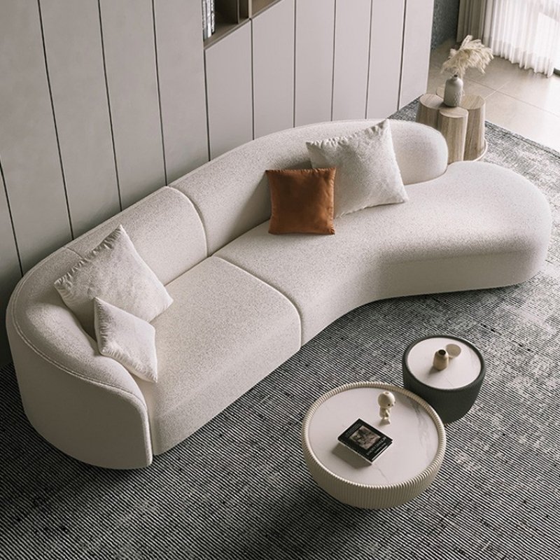 Modern Light Luxury Sectional Sofa Set design modern wooden sofa living room furniture living room sofas